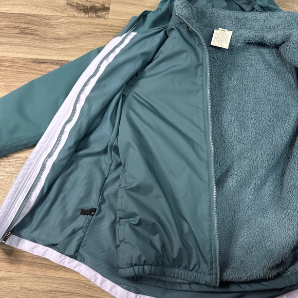 Patagonia Kids' 4-in-1 Drop Tail Everyday Jacket Teal and Purple Colorblock XL - Picture 7 of 13